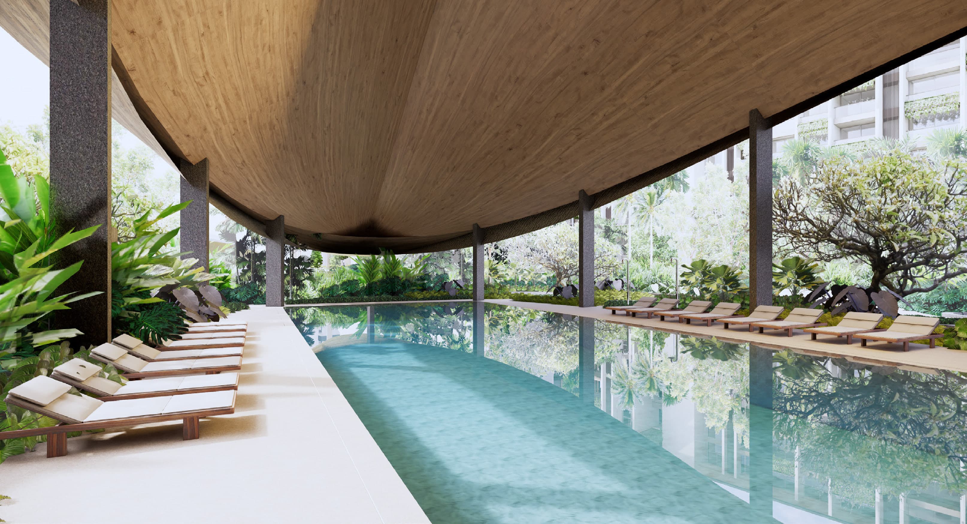 Wellness centre lap pool